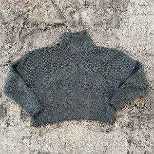 Free People Charcoal Turtleneck Sweater